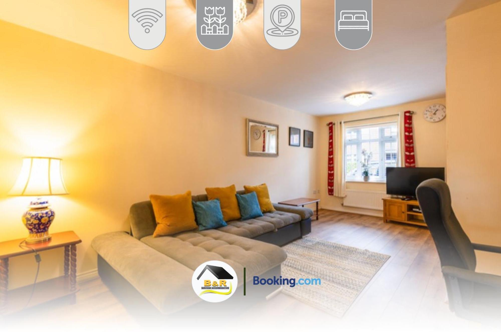 3 Bedroom House By B And R Serviced Accommodation Amesbury With Super Fast Wi-Fi 145Mbps ภายนอก รูปภาพ